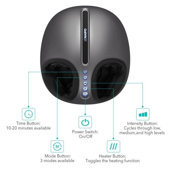 Masažer za stopala – šijacu masažer za noge Naipo MGF-F15