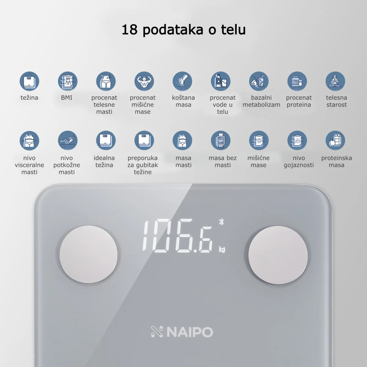 Naipo NP-BS01 - Pametna vaga za analizu tela 5 naipo np bs01 2