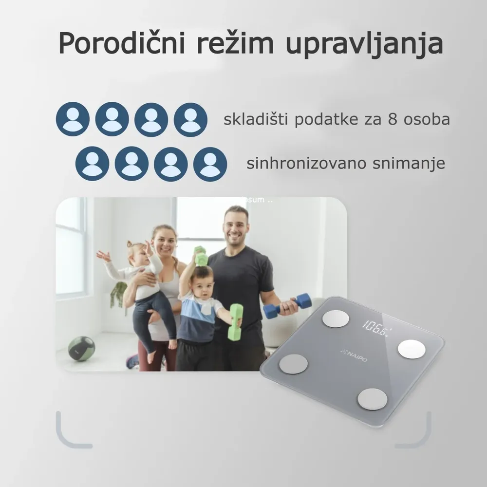 Naipo masažeri: aktuelne akcije i popusti! Uštedite do 40% 3 Pametna vaga Naipo NP-BS01