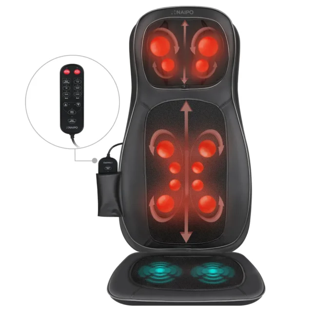 Back and neck massager - Naipo MGBK-C2030 shiatsu massage seat cover