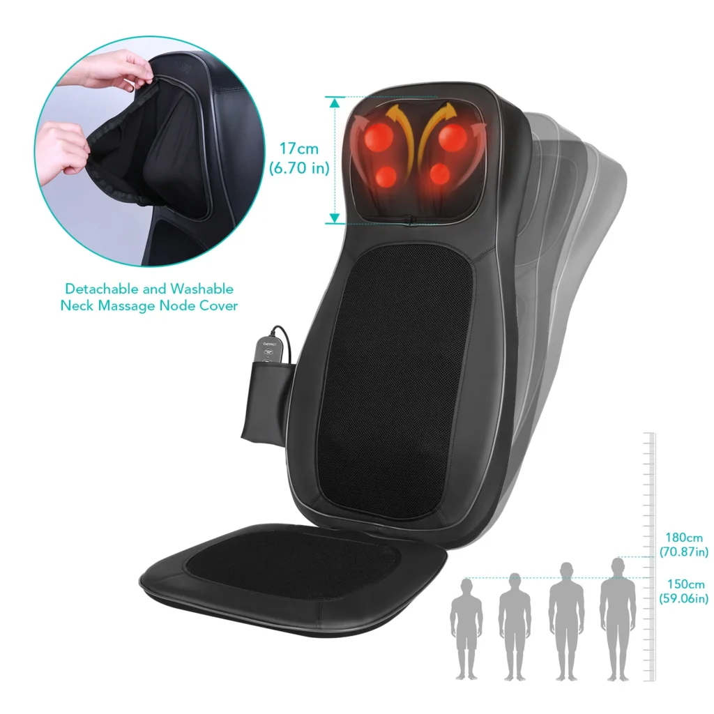 Back and neck massager - Naipo MGBK-C2030 shiatsu massage seat cover