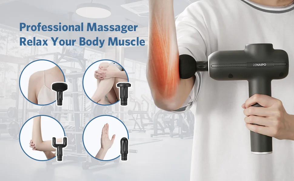 Professional body massage gun - Naipo MGG-2103 on sale