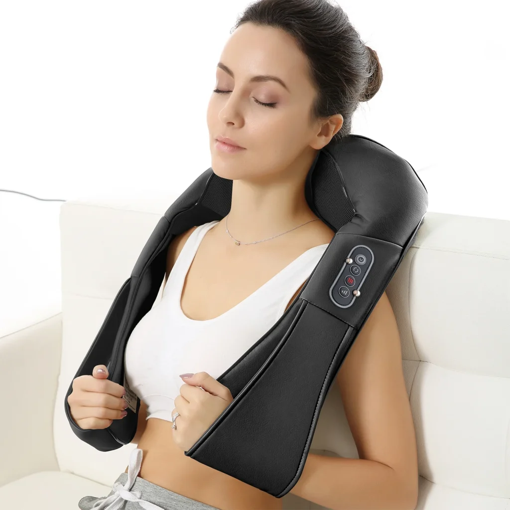 Back, neck and shoulder massager - Naipo MGS-150DC shiatsu body belt