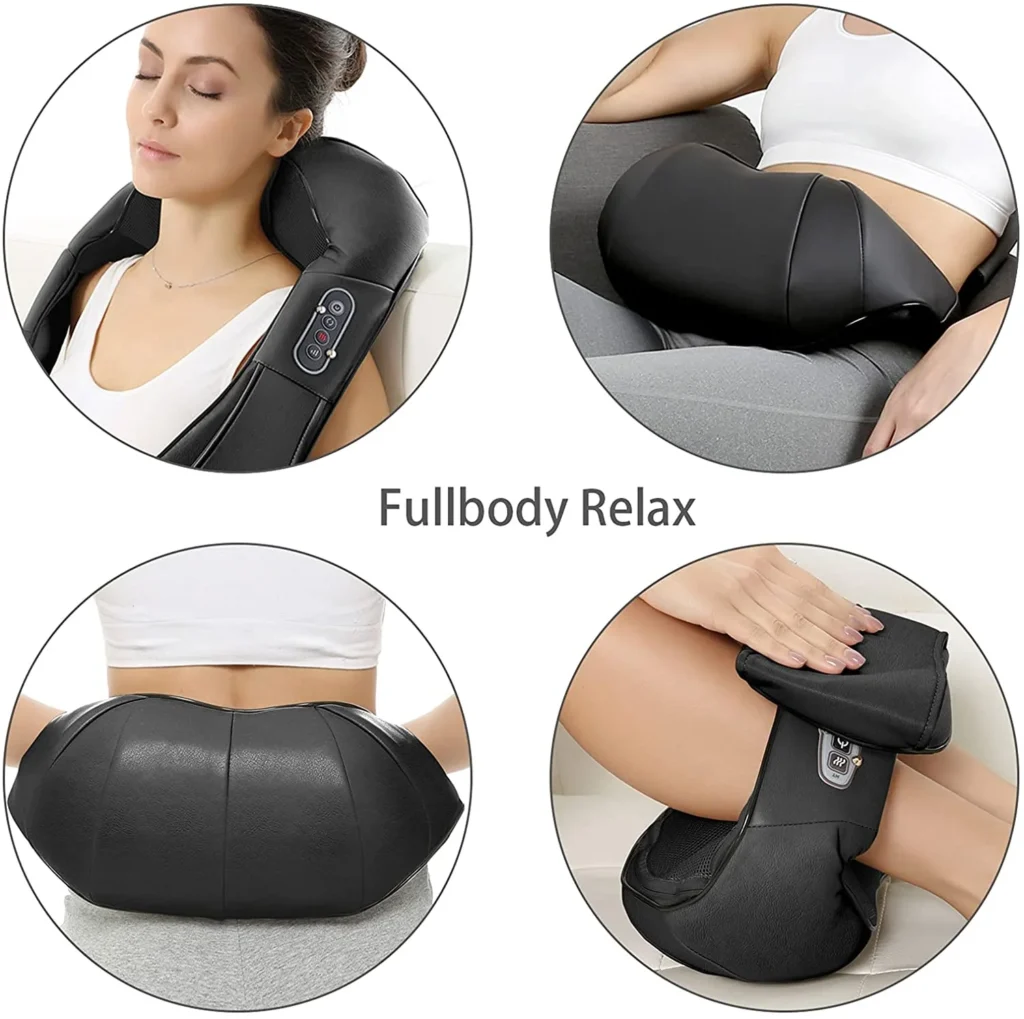 Back, neck and shoulder massager - Naipo MGS-150DC shiatsu body belt