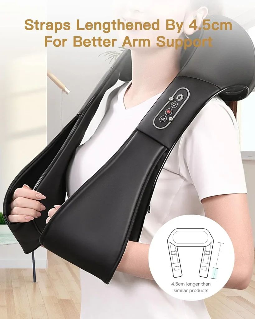 Back, neck and shoulder massager - Naipo MGS-150DC shiatsu body belt