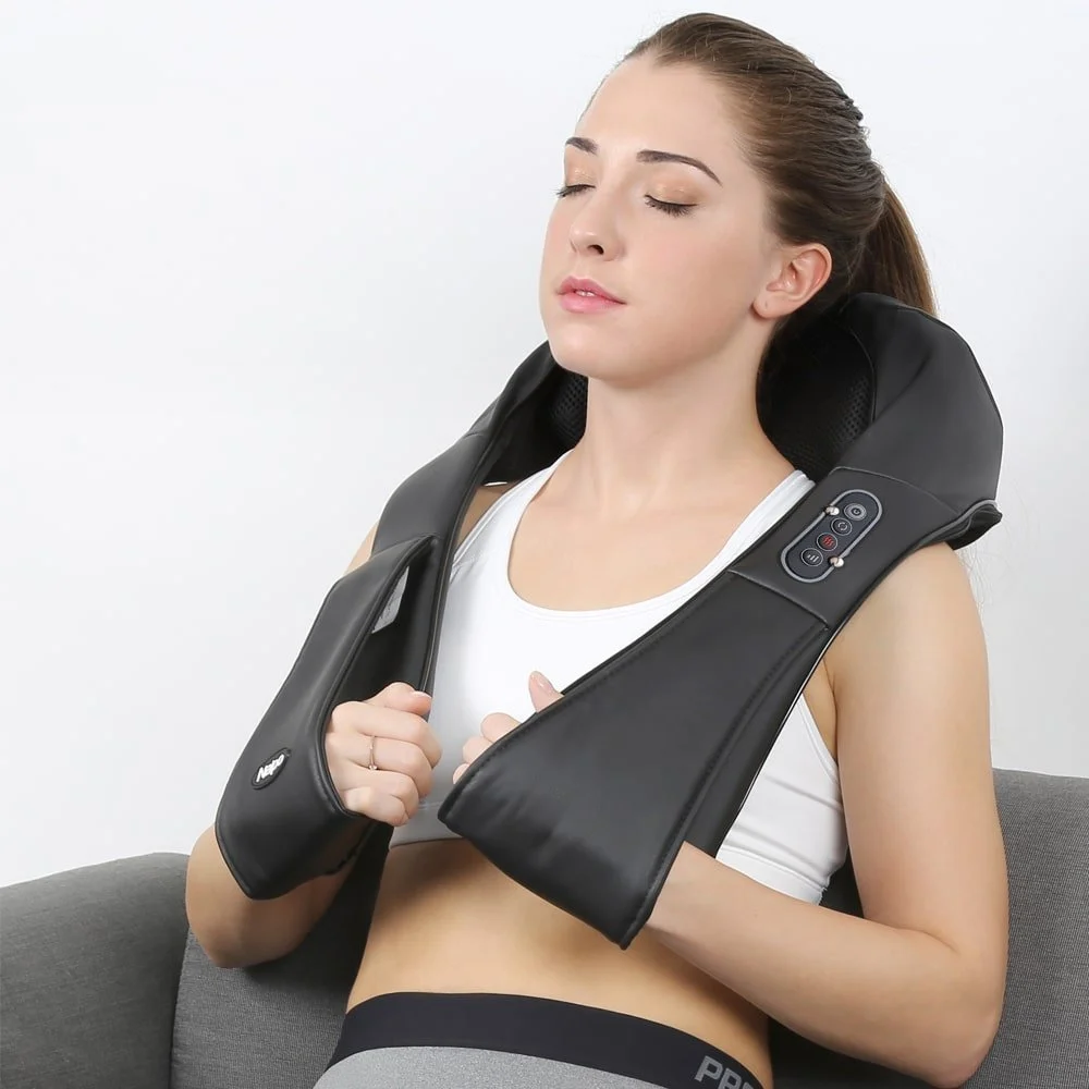 Back, neck and shoulder massager - Naipo MGS-150DC shiatsu body belt