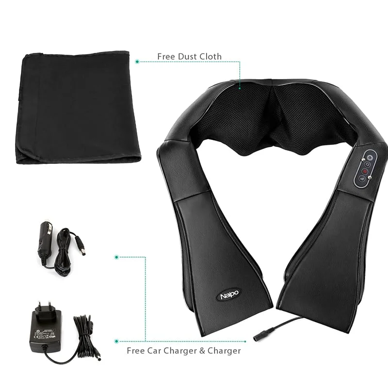 Back, neck and shoulder massager - Naipo MGS-150DC shiatsu body belt