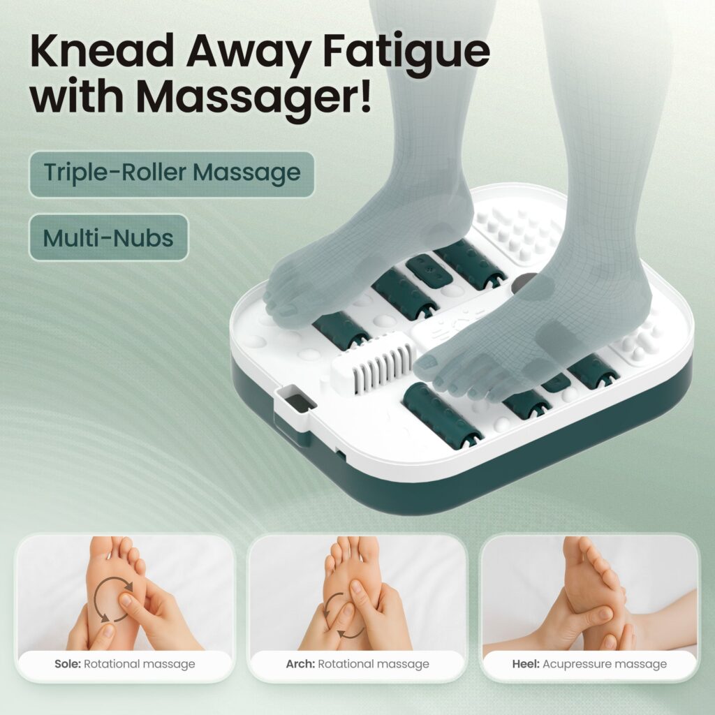 Foot hydromassager - foldable foot bath with heating Naipo FS-FM015