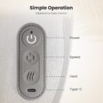 Back massager - cordless mini cushion with heating Naipo MGB-2403, image 6