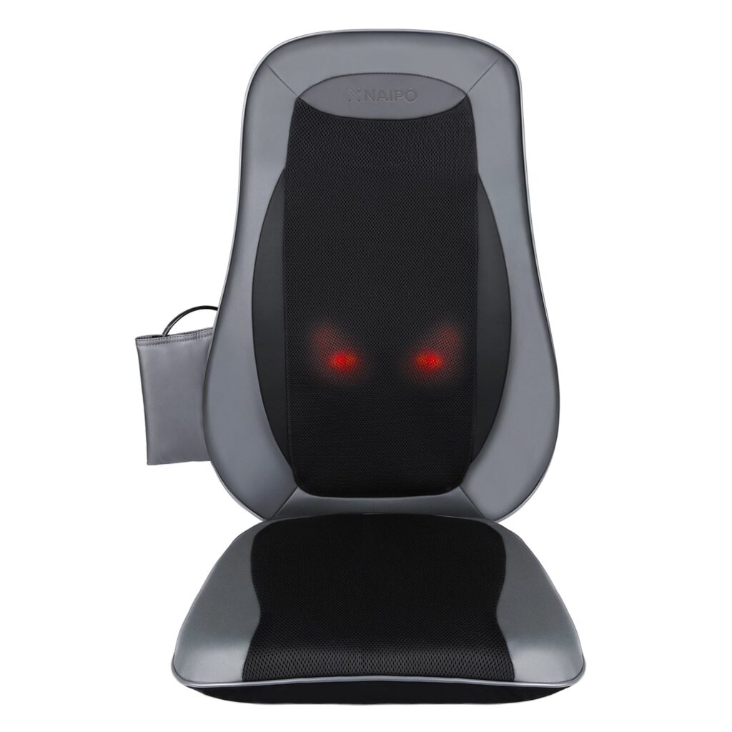Massage seat cover - shiatsu back massager with heating Naipo MGBK-2606H