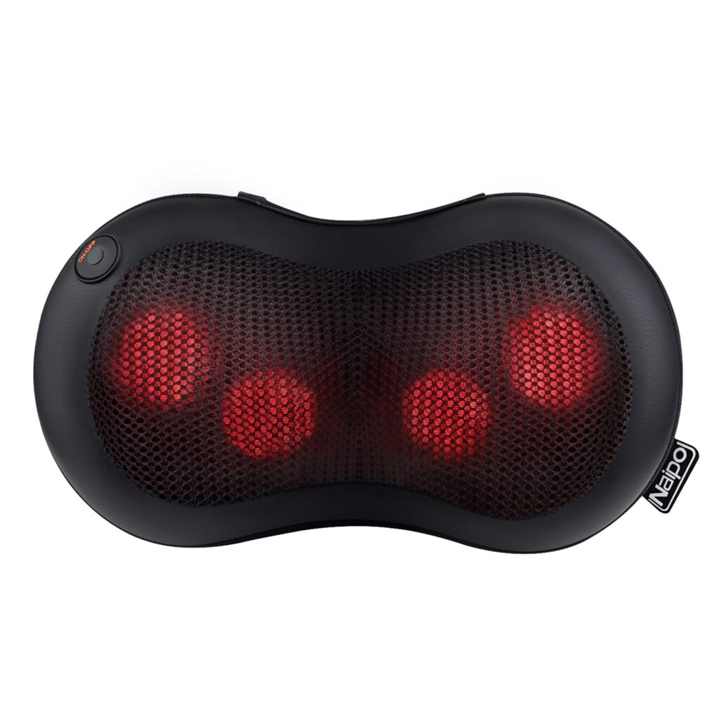 Massage pillow - heated shiatsu pillow Naipo MGP-129G