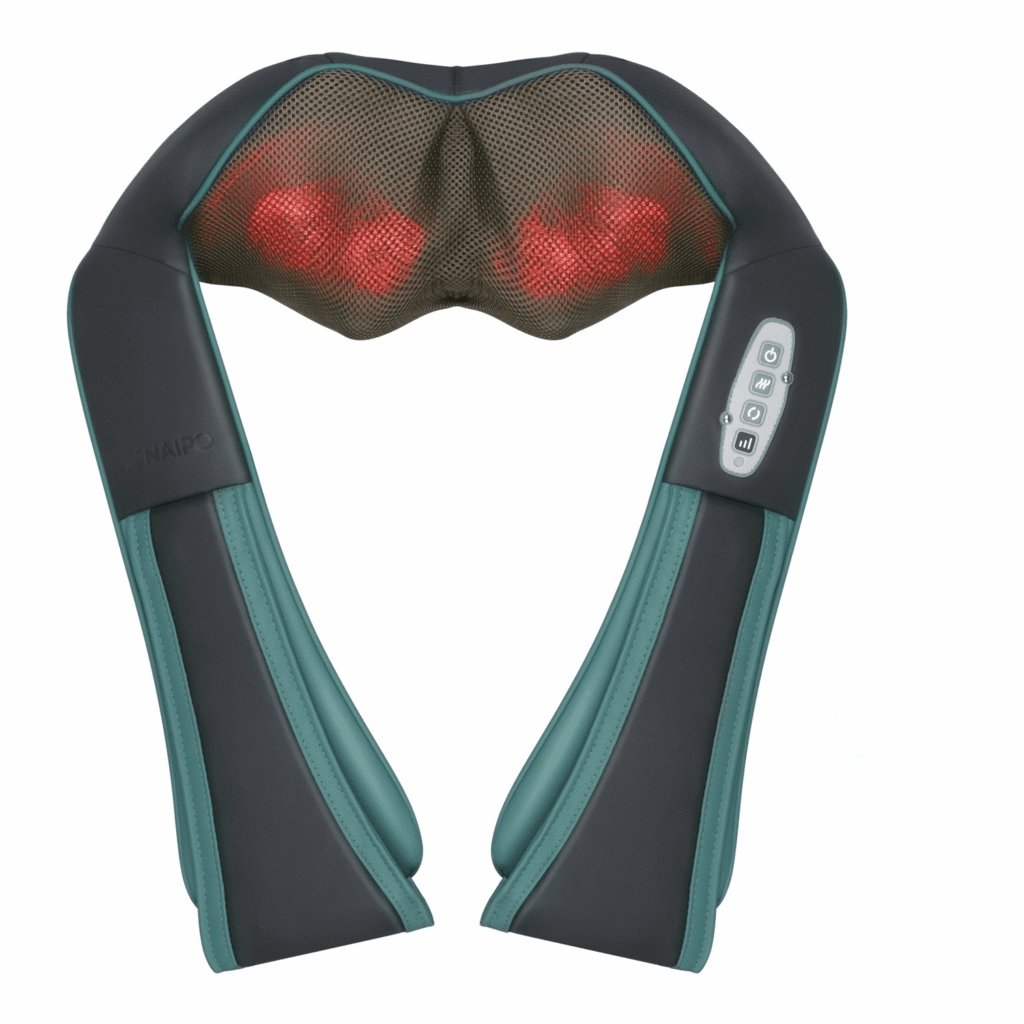 Neck and shoulder massager - cordless shiatsu massager Naipo MGS-N12CS