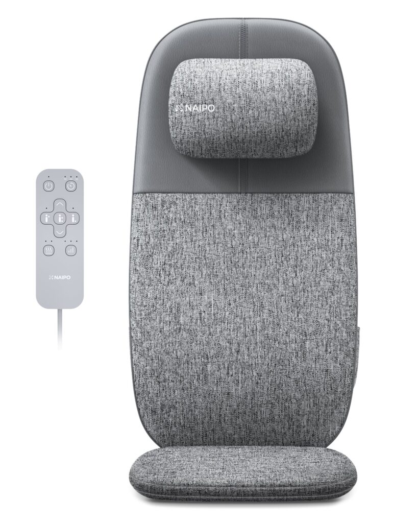 Massage seat cover - shiatsu back and neck massager Naipo oCuzen-S1