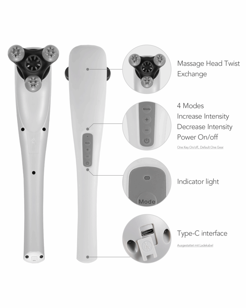 Handheld massager - cordless percussion massager Naipo XF-5120